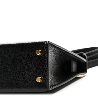 Hermes Chevre Chamkila Mini Kelly Sellier 20 Black 10 of 11