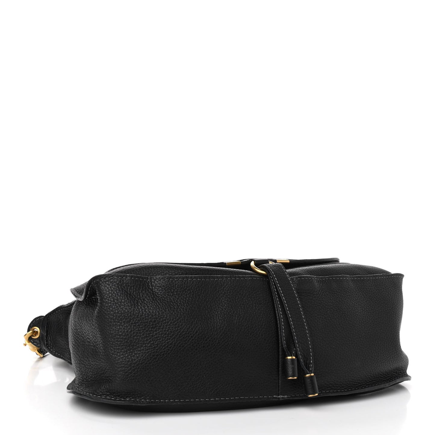 Calfskin Medium Marcie Satchel Black