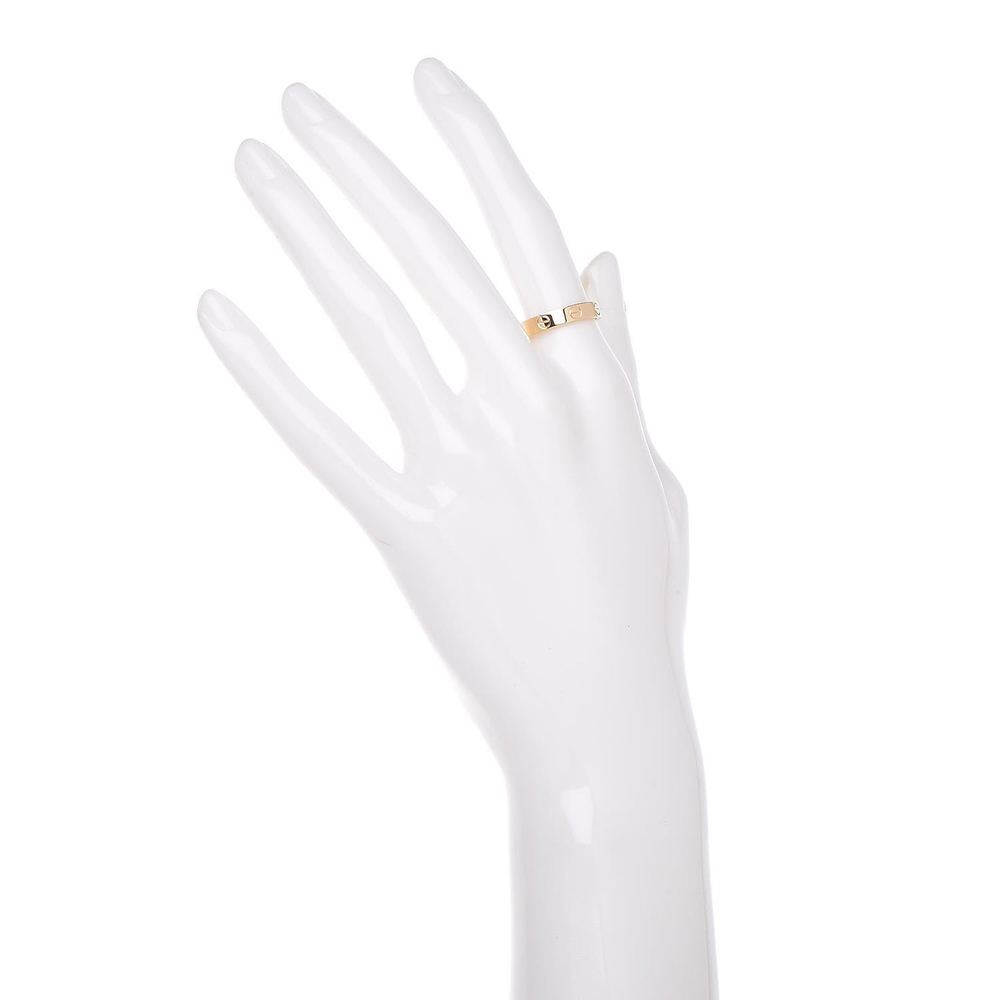 18K Yellow Gold 3.5mm LOVE Wedding Band Ring 51 5.75