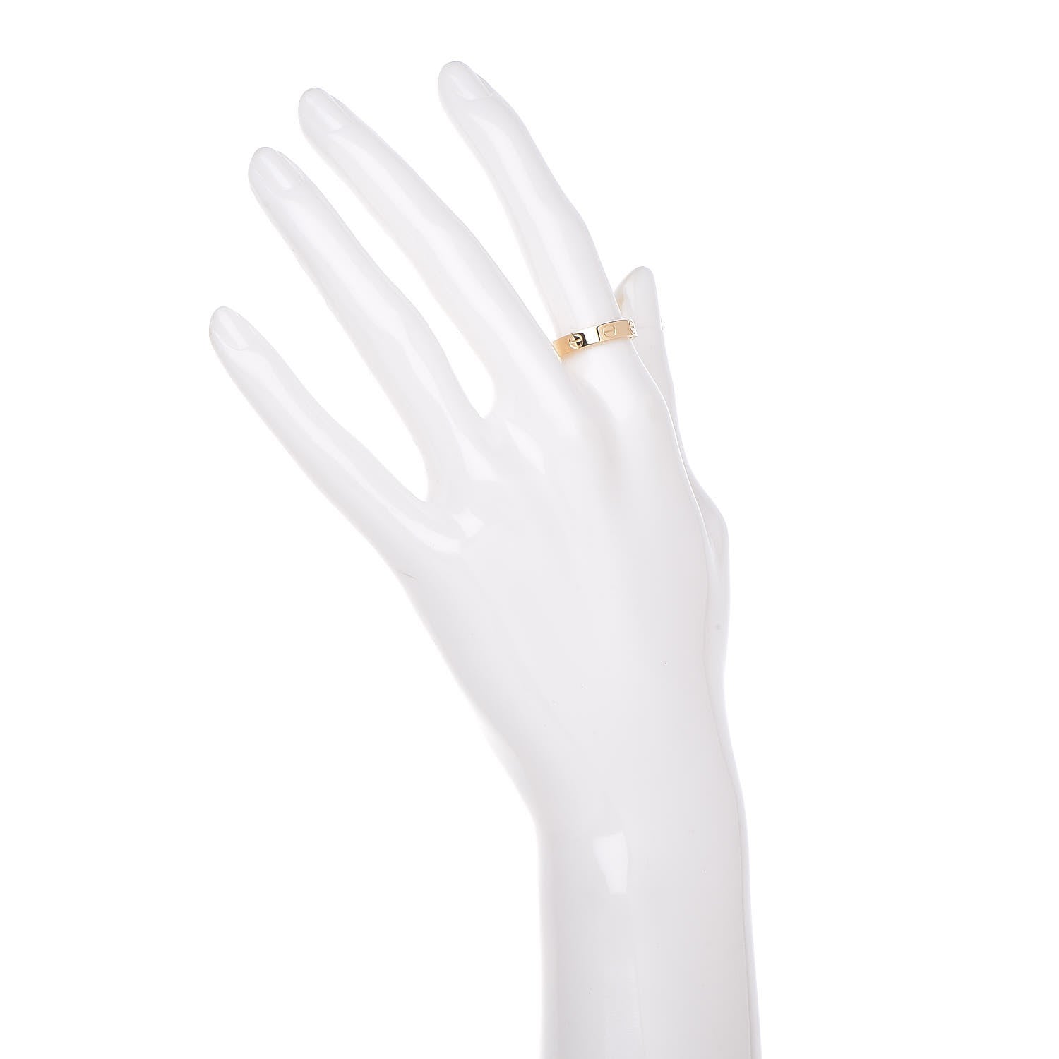 Cartier 18K Yellow Gold 3.5mm LOVE Wedding Band Ring 51 5.75 2 of 5