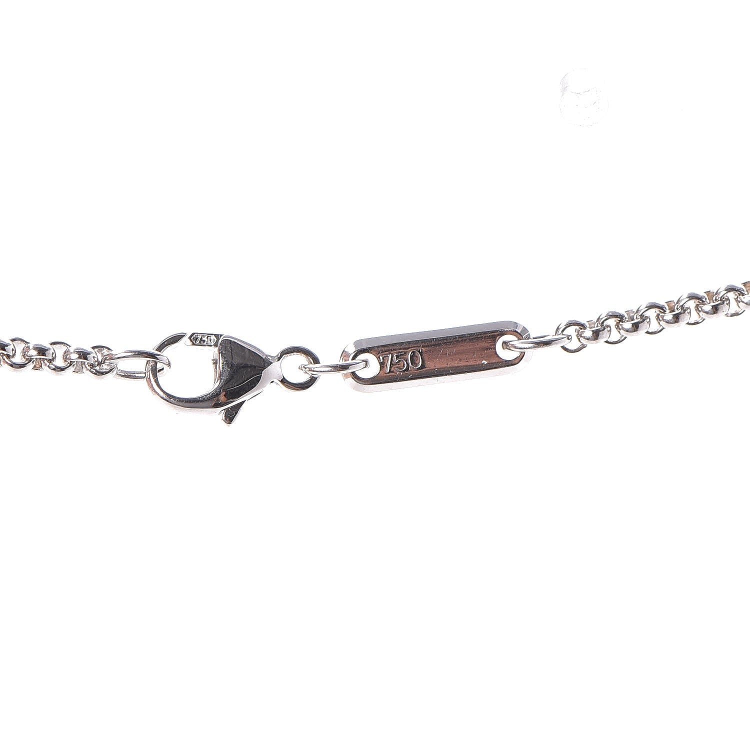 Chopard 18K White Gold Diamond Happy Pendant Necklace 4 of 6