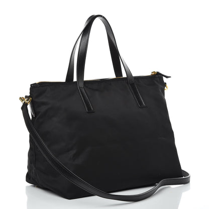 Prada Nylon Tessuto Saffiano Robot Tote Bag Black Mimosa 3 of 8