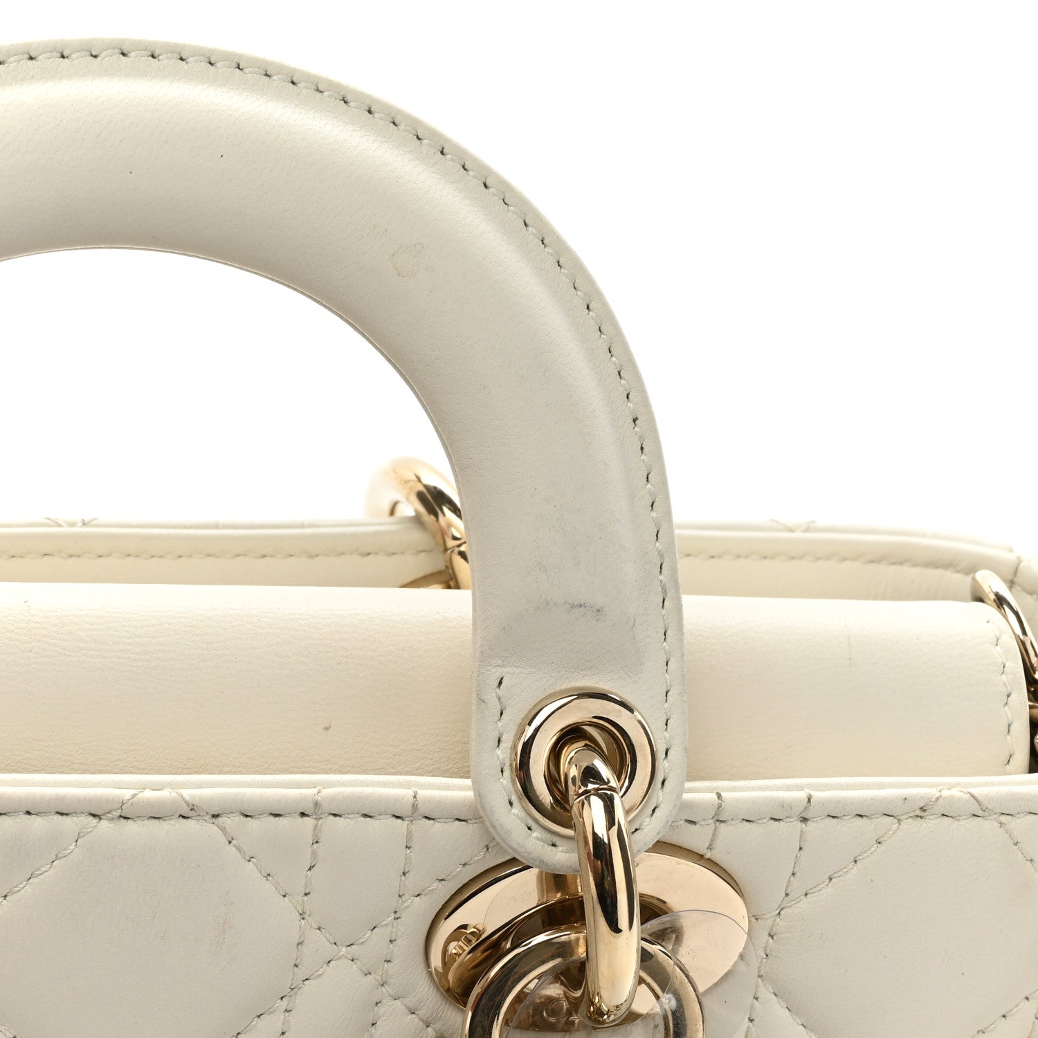 Christian Dior Lambskin Cannage Small Lady D-Joy Latte 19 of 19