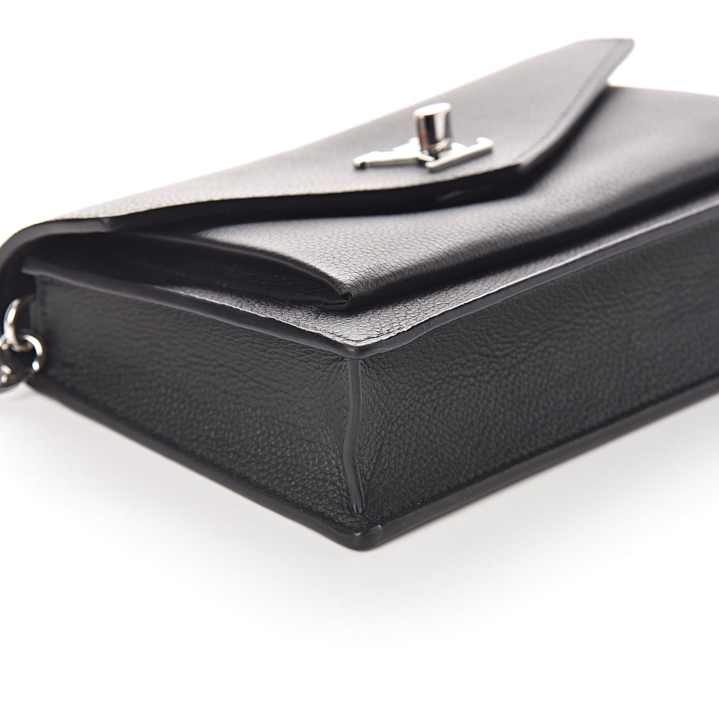 Soft Calfskin My Lockme Chain Pochette Black
