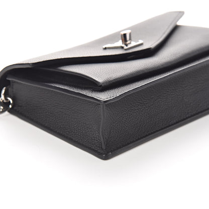 Louis Vuitton Soft Calfskin My Lockme Chain Pochette Black 7 of 9