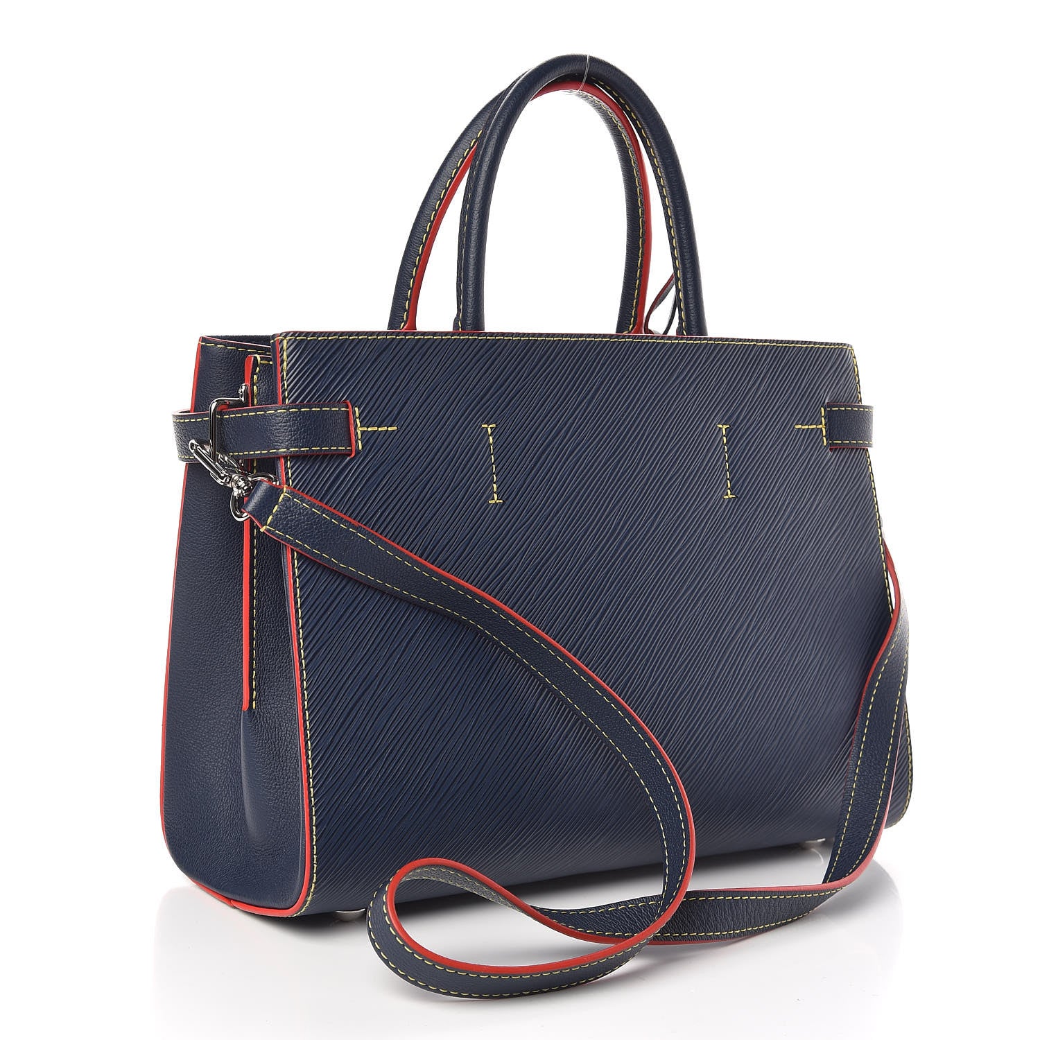 Louis Vuitton Epi Twist Tote Indigo 3 of 9