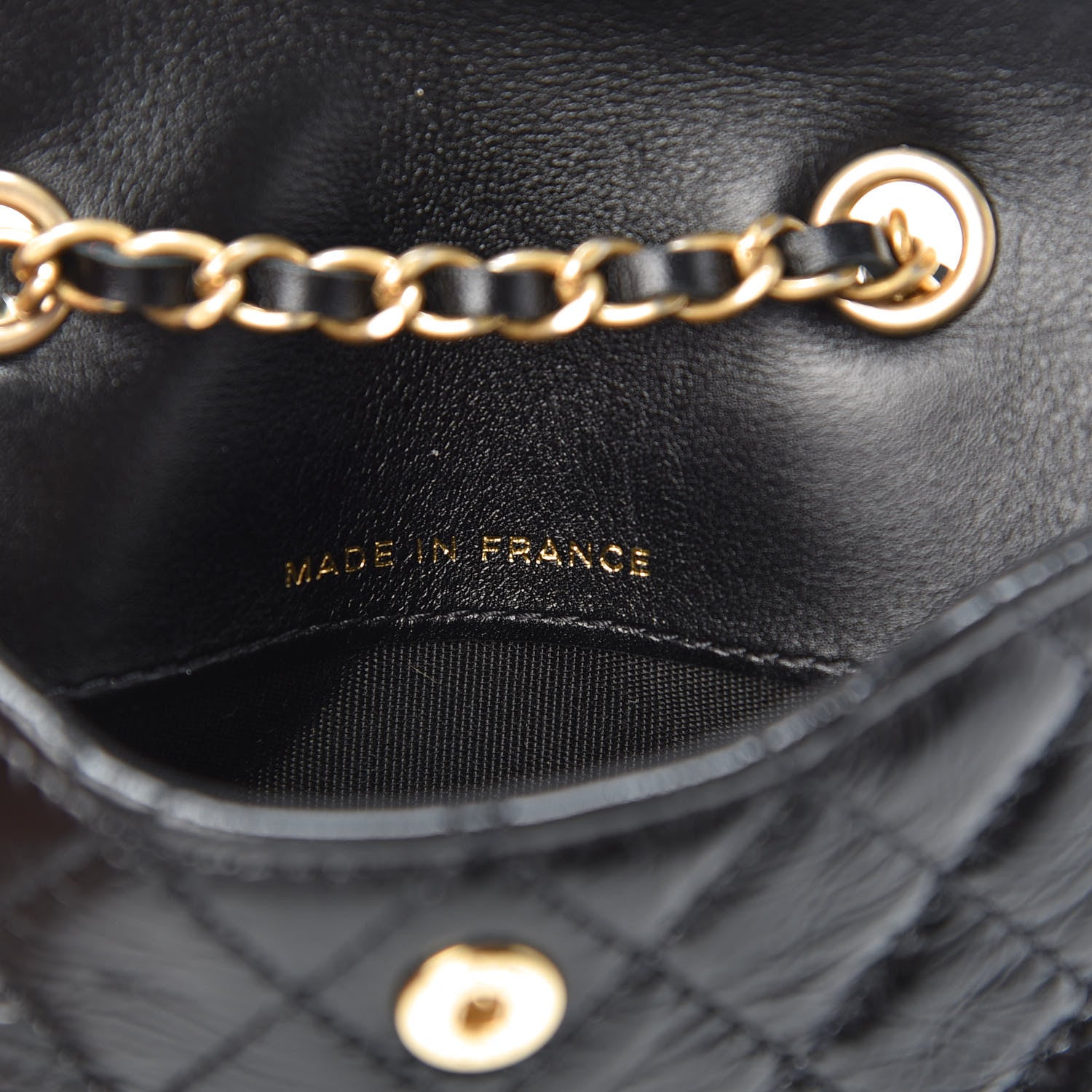 Chanel Shiny Aged Calfskin Quilted Waist Belt Bag Black 6 of 9