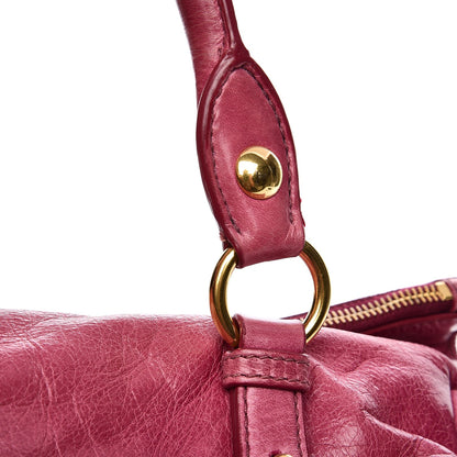 Miu Miu Vitello Lux Medium Bow Bag Fuchsia 18 of 18