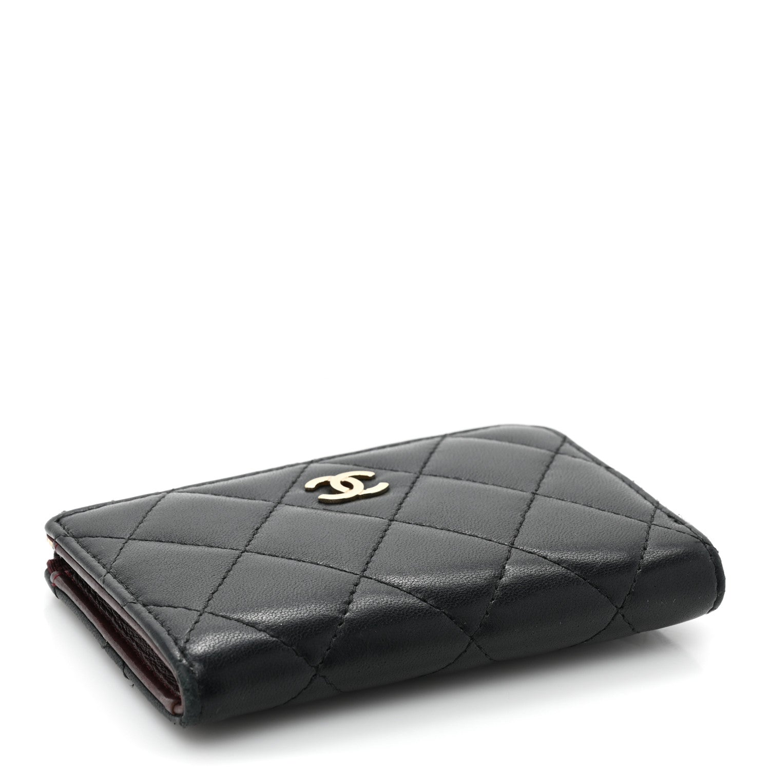 Chanel Lambskin Quilted Key Holder Case Black 4 of 10
