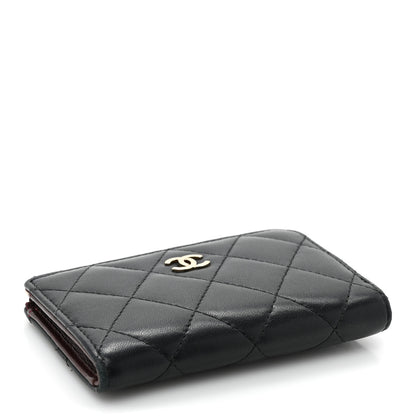 Chanel Lambskin Quilted Key Holder Case Black 4 of 10