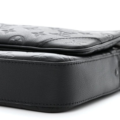 Louis Vuitton Calfskin Monogram Shadow Trio Messenger Black 11 of 11