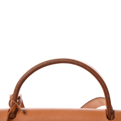 Hermes Toile Vache Calfskin Herbag 30 PM Black Natural 12 of 14