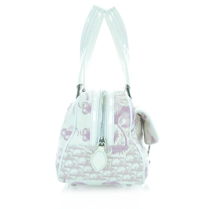Christian Dior Canvas Monogram Floral Bowler Pink 4 of 11