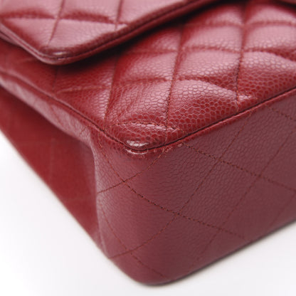 Chanel Caviar Quilted Medium Double Flap Red 9 of 17