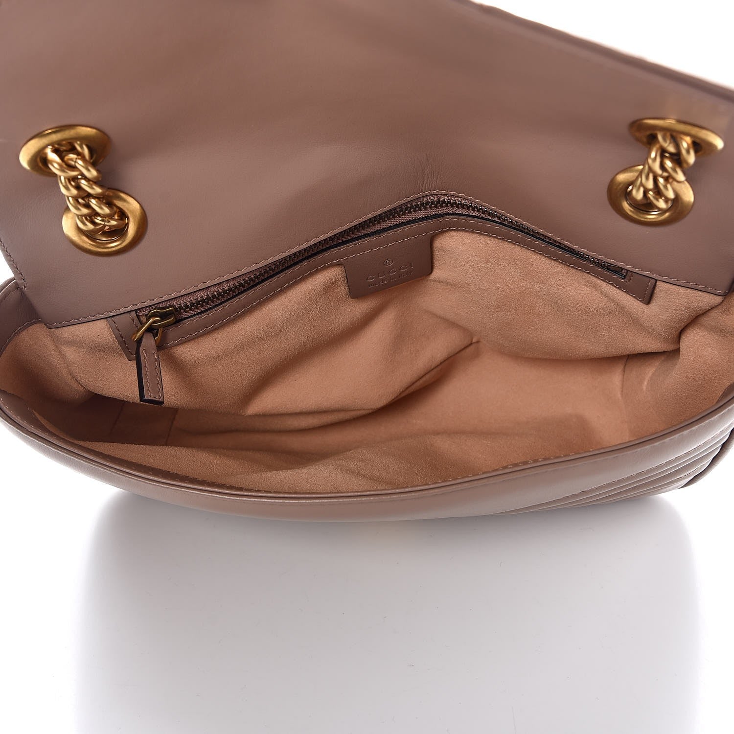 Gucci Calfskin Matelasse Small GG Marmont Shoulder Bag Porcelain Rose 5 of 7