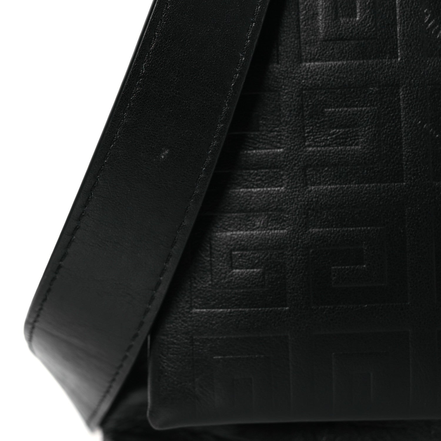 Givenchy Soft Calfskin 4G Embossed Medium Shoulder Bag Black 12 of 13