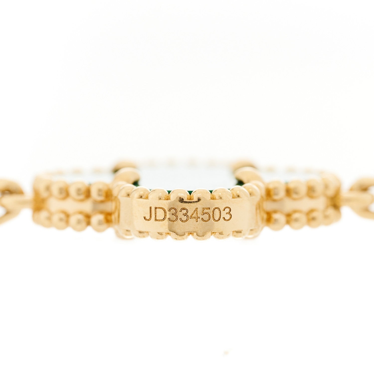 Van Cleef & Arpels 18K Yellow Gold Malachite 5 Motifs Vintage Alhambra Bracelet 3 of 6