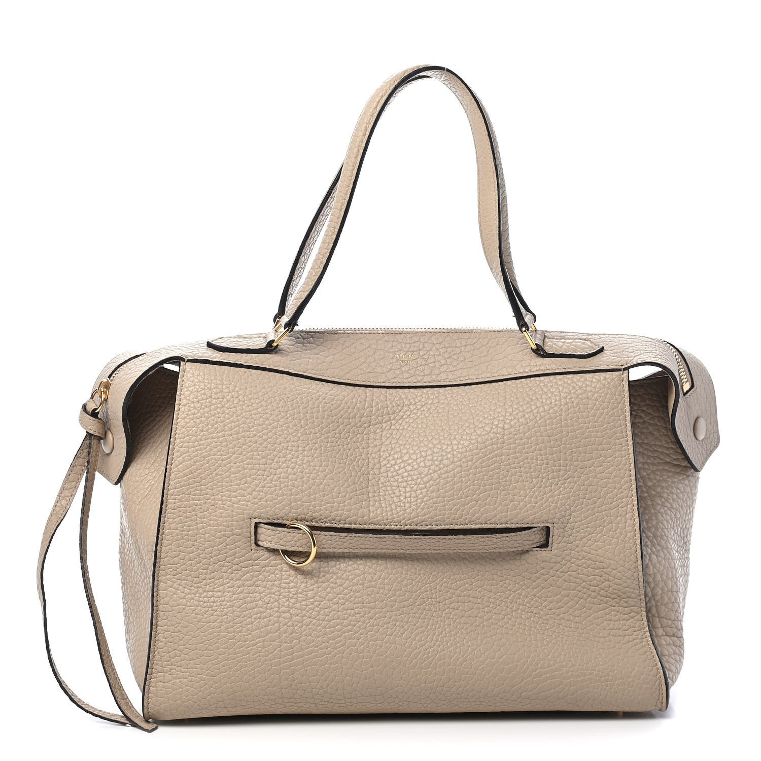 Celine Bullhide Calfskin Small Ring Bag Dune 1 of 8