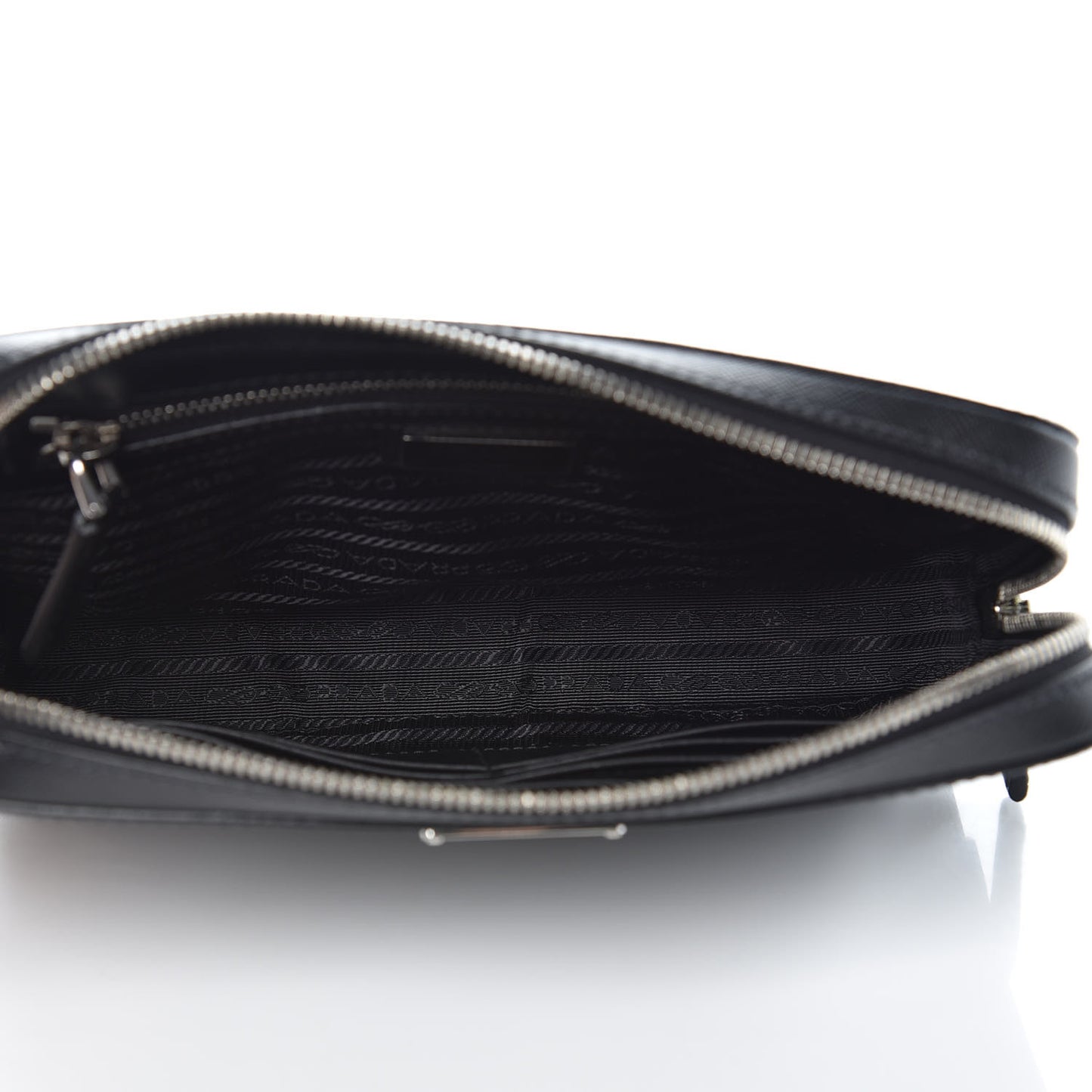 Saffiano Travel Wristlet Bag Nero Black