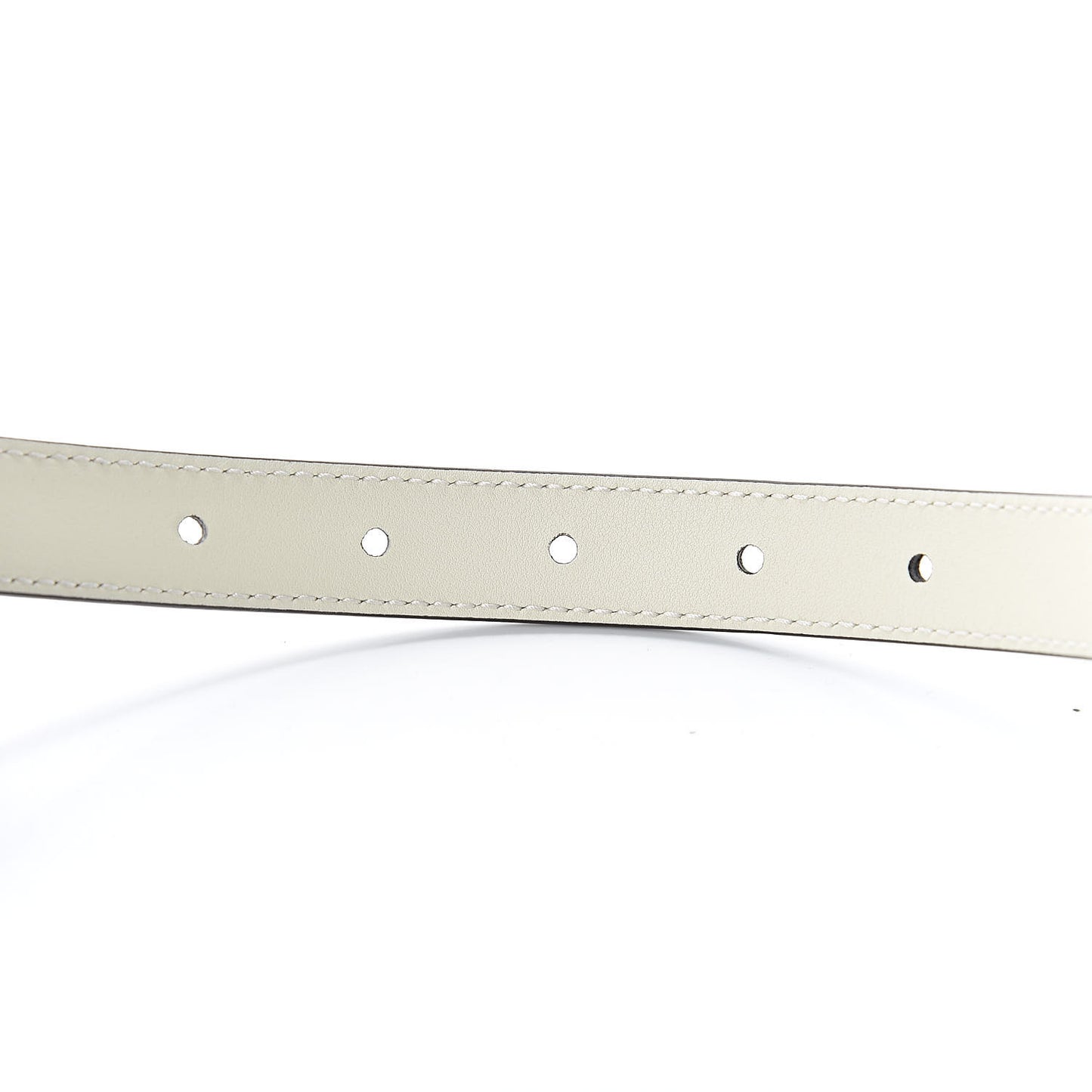 Calfskin Pearl Double G 20mm Belt 95 38 Ivory