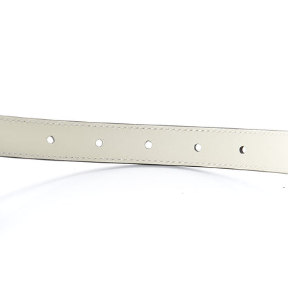 Gucci Calfskin Pearl Double G 20mm Belt 95 38 Ivory 6 of 6