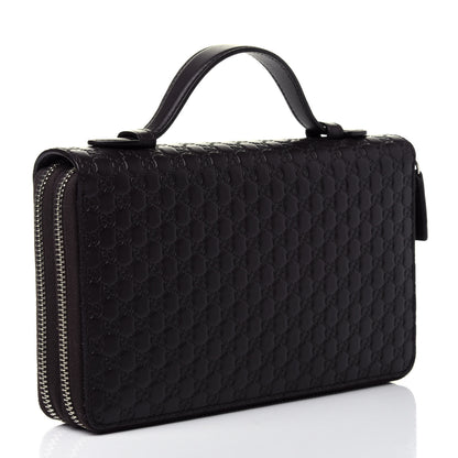 Gucci Microguccissima Zip Around Top Handle Travel Wallet Testa di Moro 2 of 5