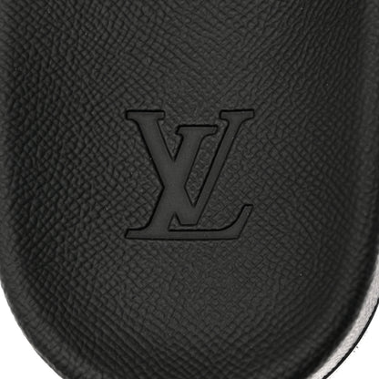 Louis Vuitton Rubber Monogram Eclipse Mens Waterfront Mules 8 Black 7 of 9