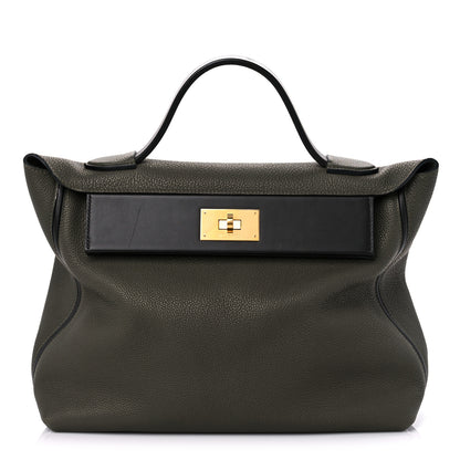 Hermes Togo Swift 24/24 35 Vert Olive Black 1 of 16