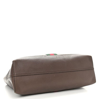 Gucci GG Supreme Monogram Web Ophidia Tote Brown 5 of 26