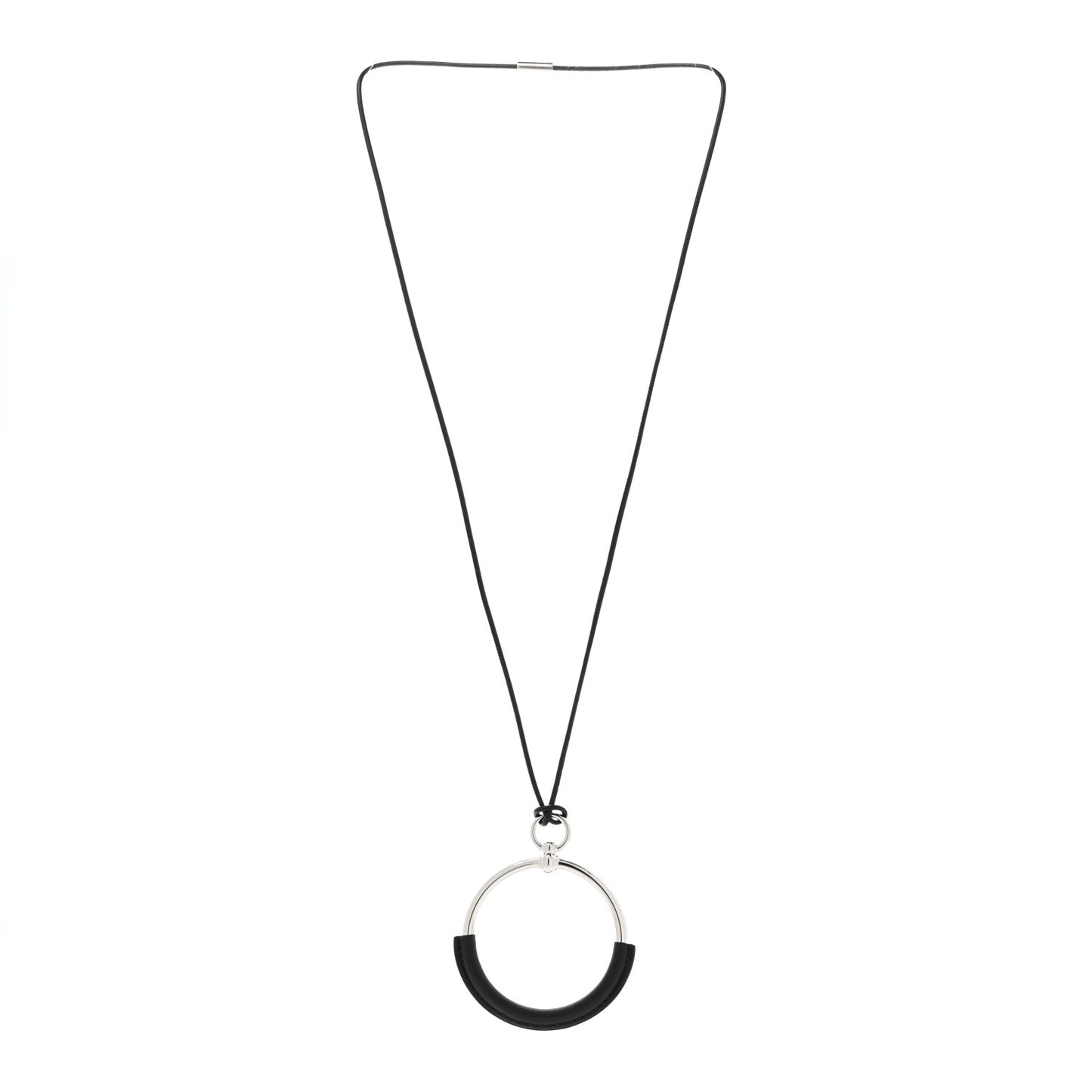Swift Grand Loop Pendant Necklace Black