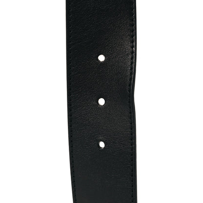 Gucci Moon Calfskin Scales Double G 40mm Belt 80 32 Black 5 of 7