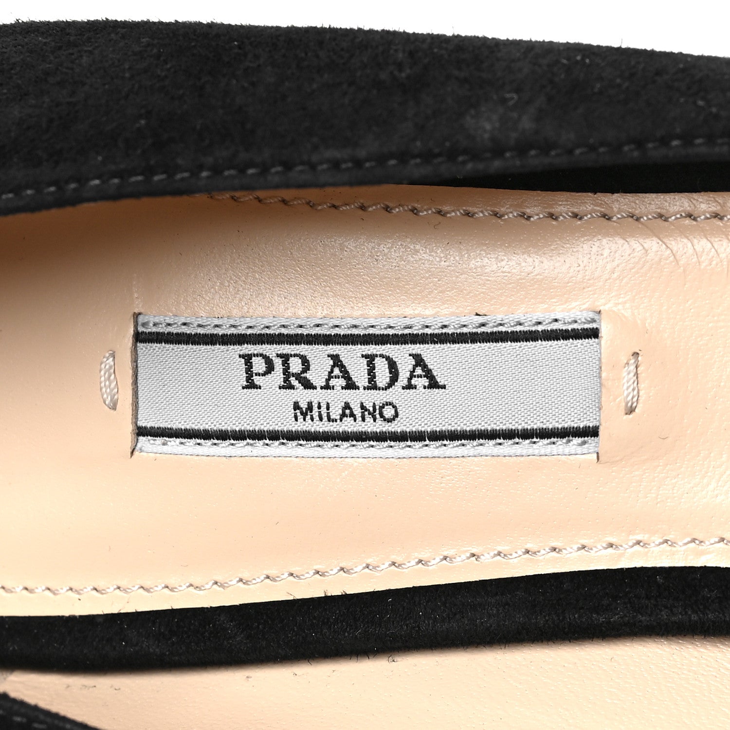 Prada Suede Heel Pump 40.5 Black 8 of 8