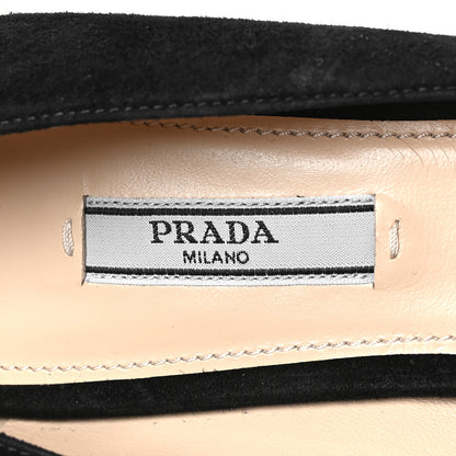 Prada Suede Heel Pump 40.5 Black 8 of 8