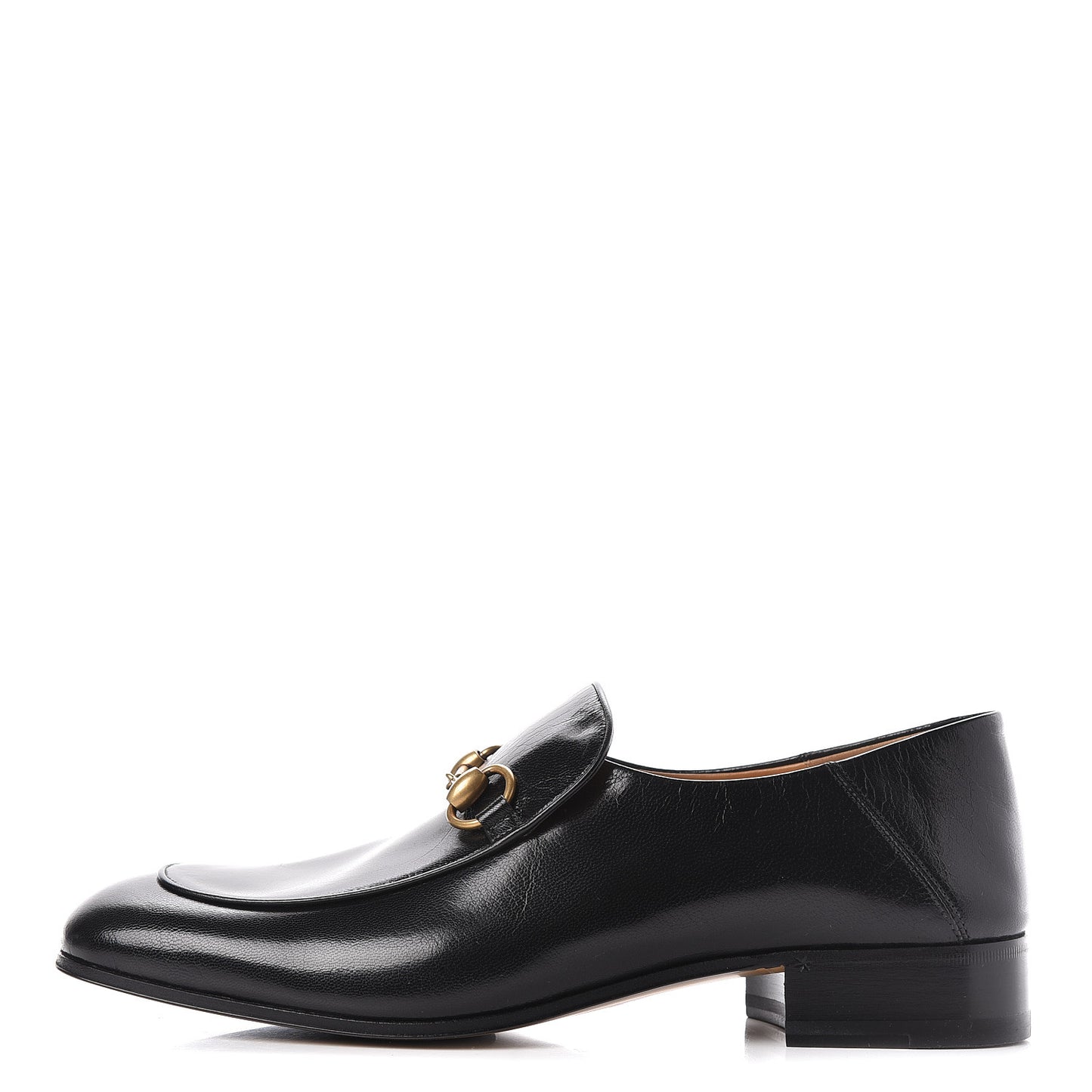 Goatskin Mens Horsebit Loafers 8.5 Black