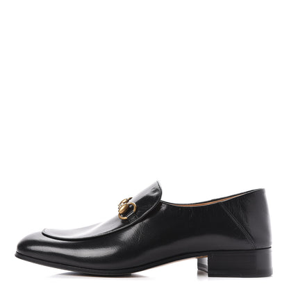 Gucci Goatskin Mens Horsebit Loafers 8.5 Black 1 of 10