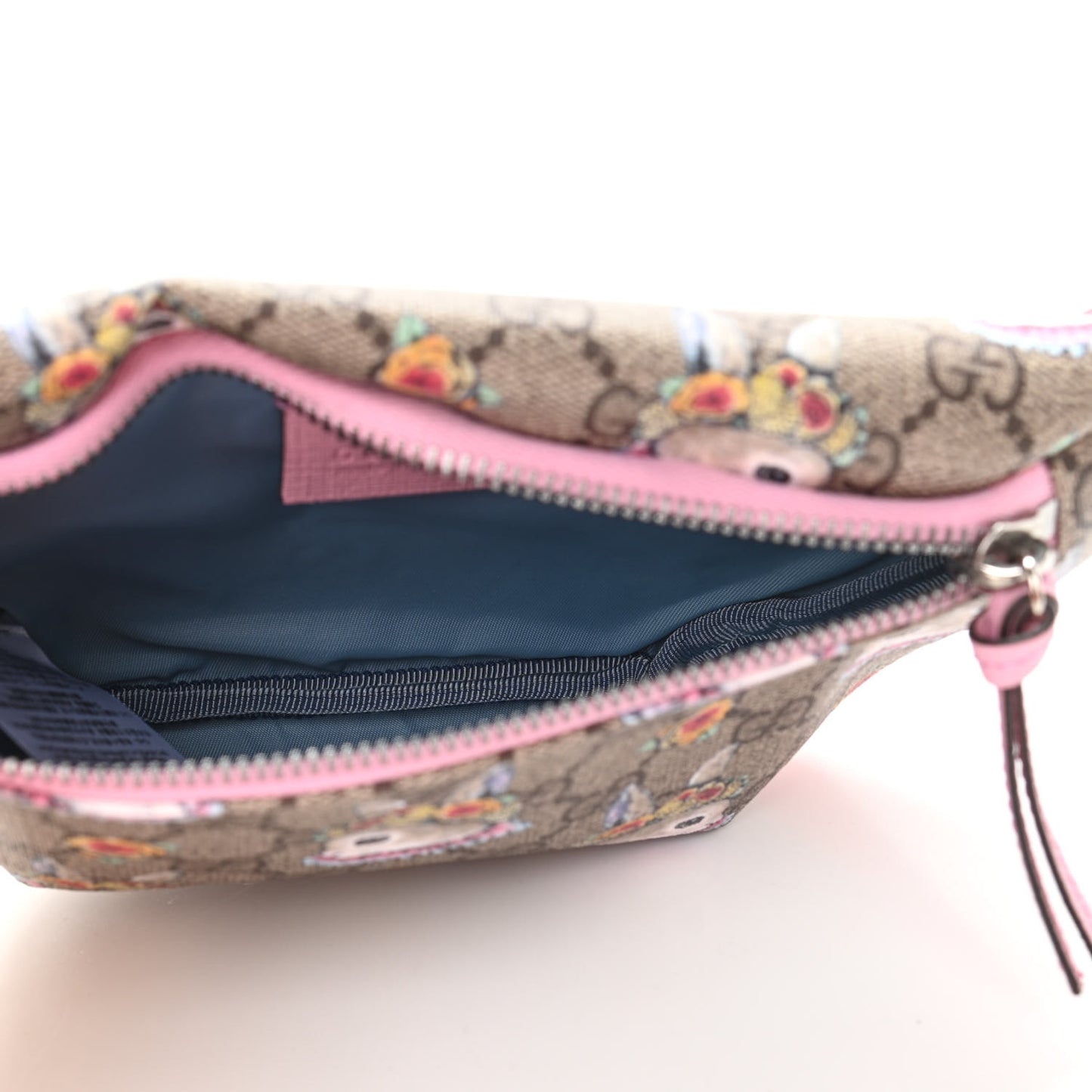 GG Supreme Monogram Childrens Bunny Print Belt Bag Multicolor