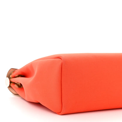 Hermes Vache Hunter Toile Herbag Zip Retourne 31 PM Capucine Fauve 10 of 12