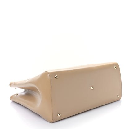 Chanel Shiny Crumpled Calfskin Quilted Large 31 Shopping Bag Beige 4 of 9