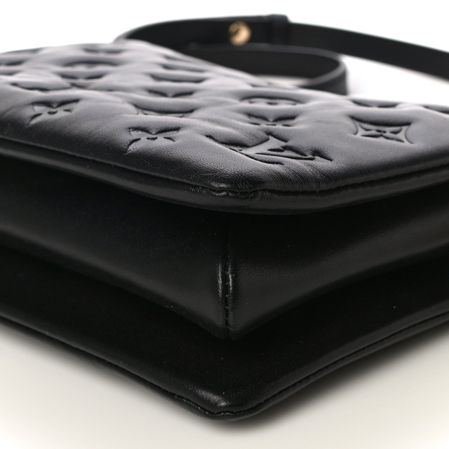 Louis Vuitton Lambskin Embossed Monogram Coussin BB Black 9 of 9
