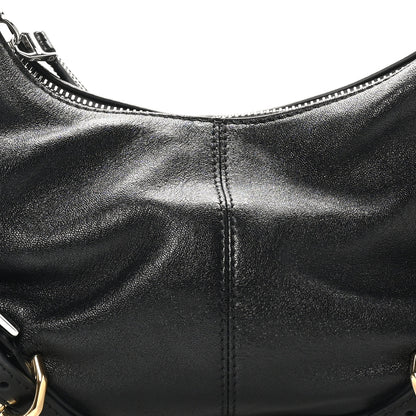 Givenchy Shiny Calfskin Small Harness Voyou Shoulder Bag Black 8 of 10