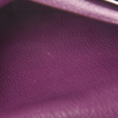 Hermes Chevre Mysore Azap GM Combined Wallet Violet 7 of 7