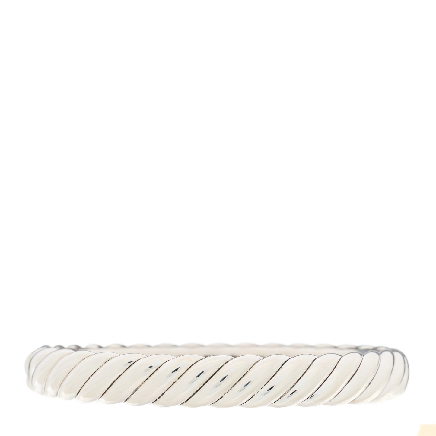 Sterling Silver 10mm Sculpted Cable Bangle Bracelet