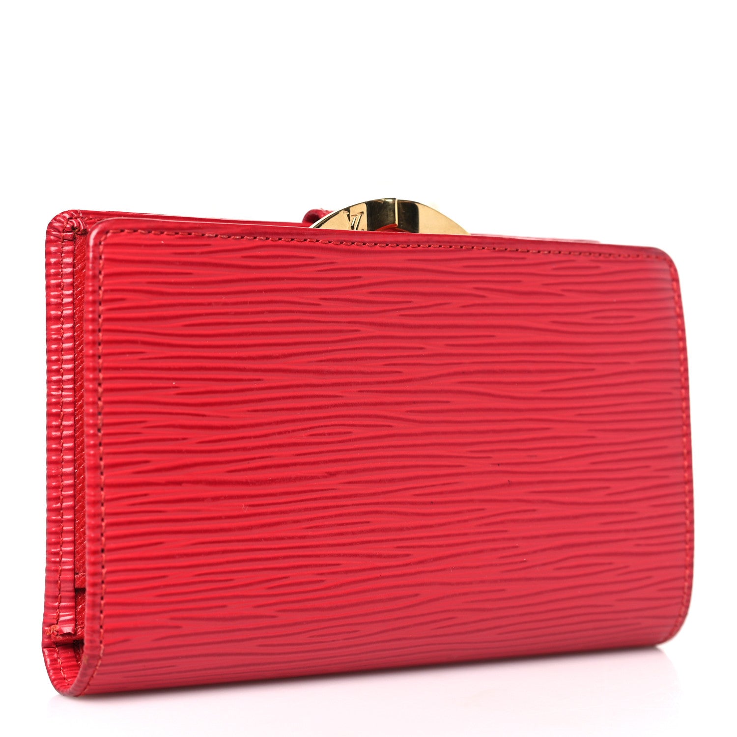 Louis Vuitton Epi French Purse Wallet Castillan Red 3 of 8
