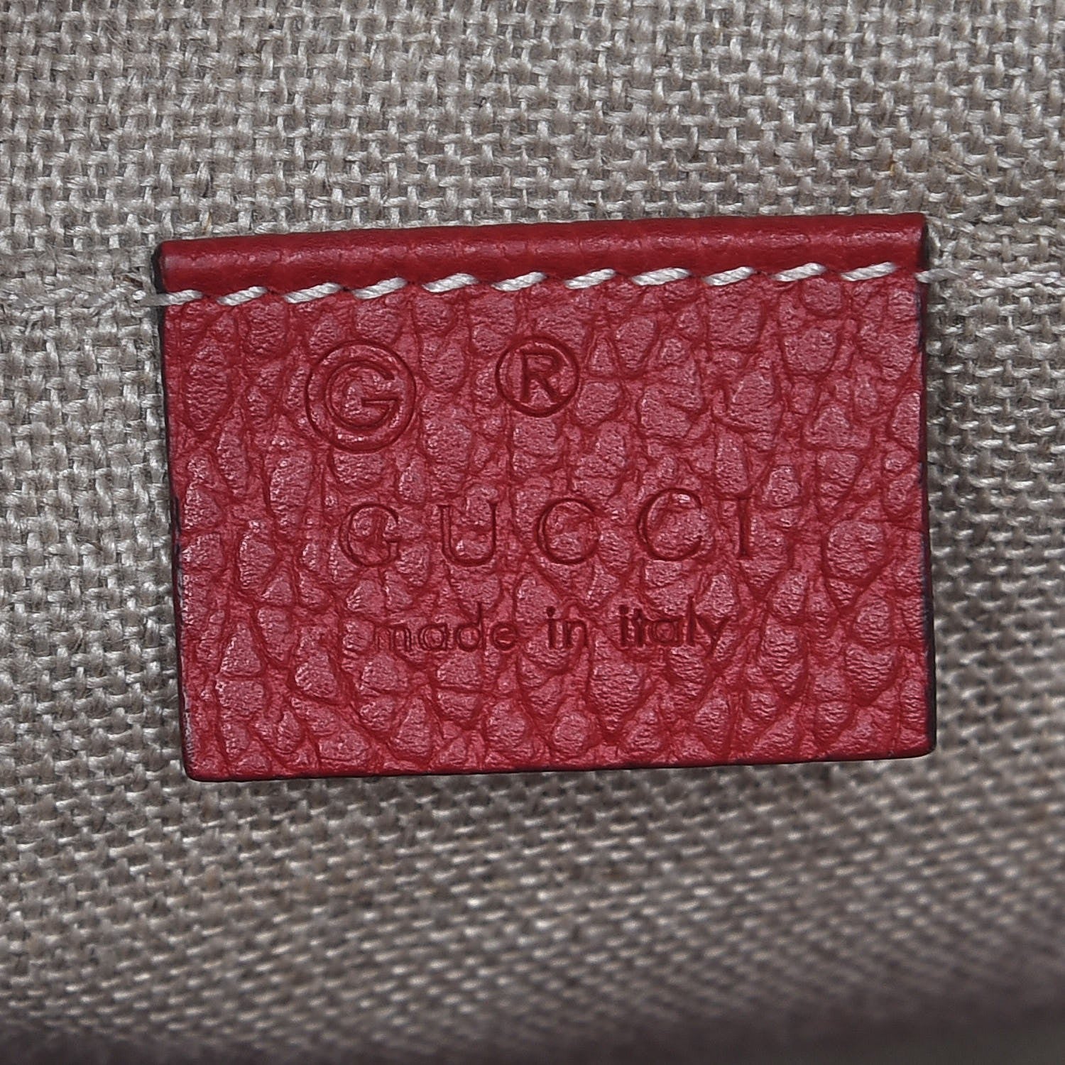 Gucci Monogram Mini Bree Messenger Bag Red 6 of 9
