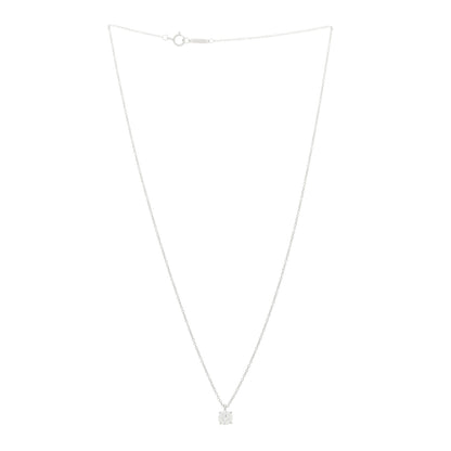 Tiffany Platinum Diamond .49ct Solitaire Pendant Necklace 3 of 5