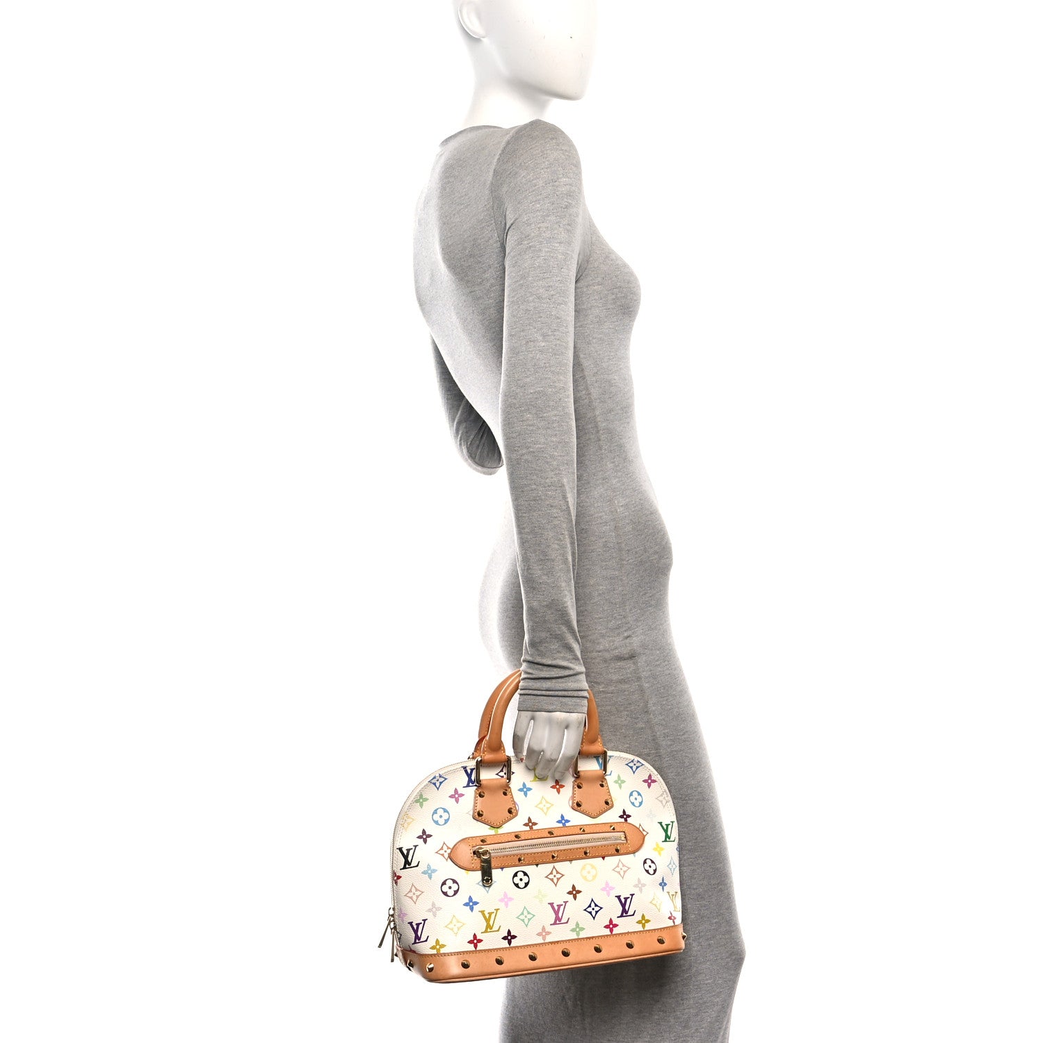 Louis Vuitton Monogram Multicolor Alma White 2 of 9