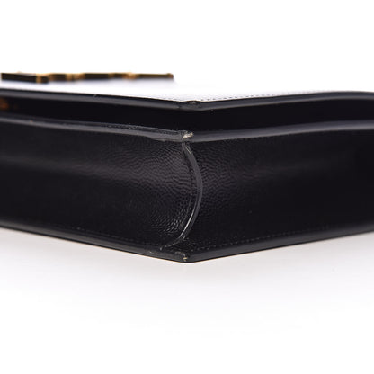 Saint Laurent Grain De Poudre Classic Monogram Kate Clutch Black 9 of 14