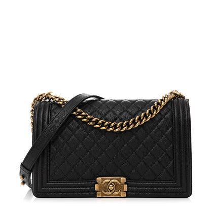 Chanel Caviar Quilted New Medium Boy Flap Black 1 of 11