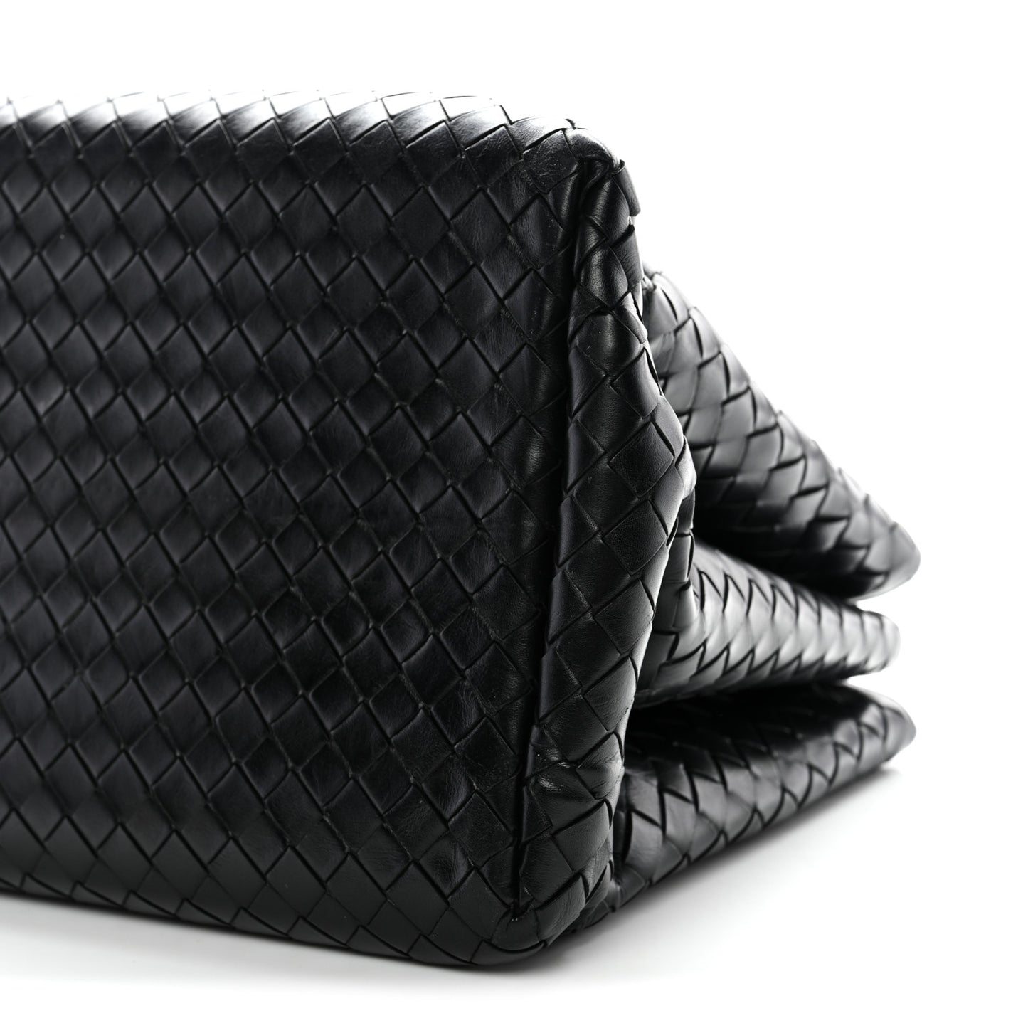 Light Calf Intrecciato Small Roma Black