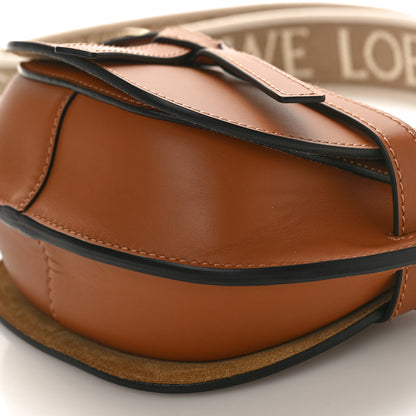 Loewe Calfskin Jacquard Mini Gate Dual Bag Tan 8 of 8